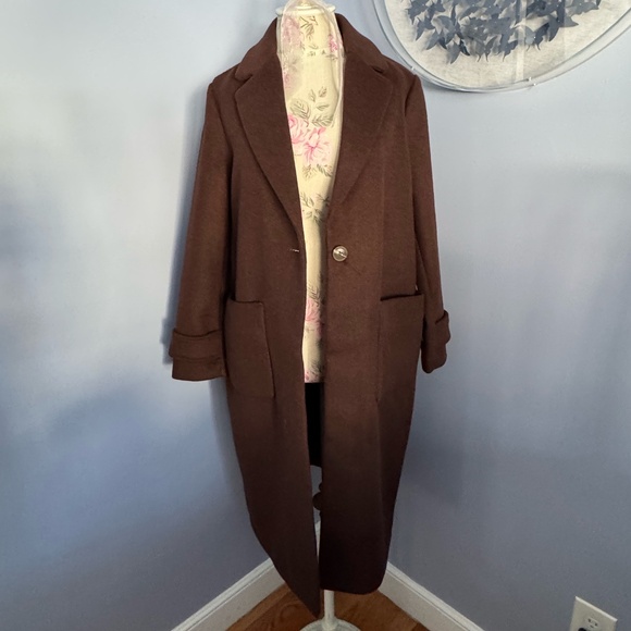 House of Harlow Long Wool Coat - Picture 1 of 9